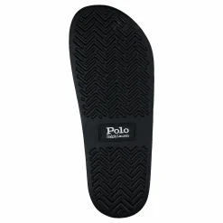 Polo Ralph Lauren Signature Pony Slide Black / White PP Svart Clearance