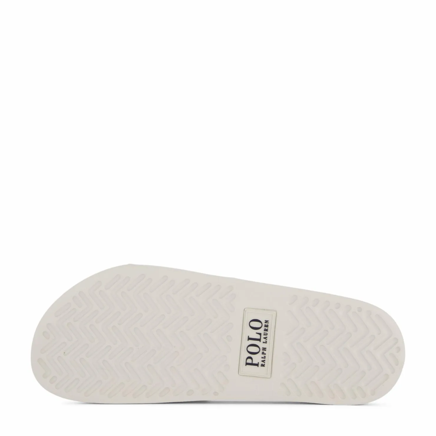 Polo Ralph Lauren Signature Pony Slide Deckwash White / Navy PP Vit Outlet