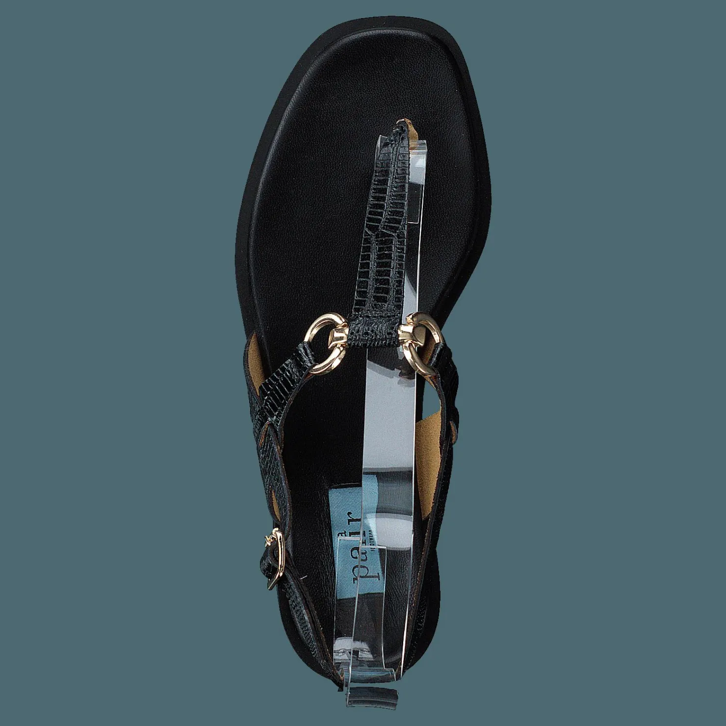 A Pair Simpel String Sandal Black Svart Hot