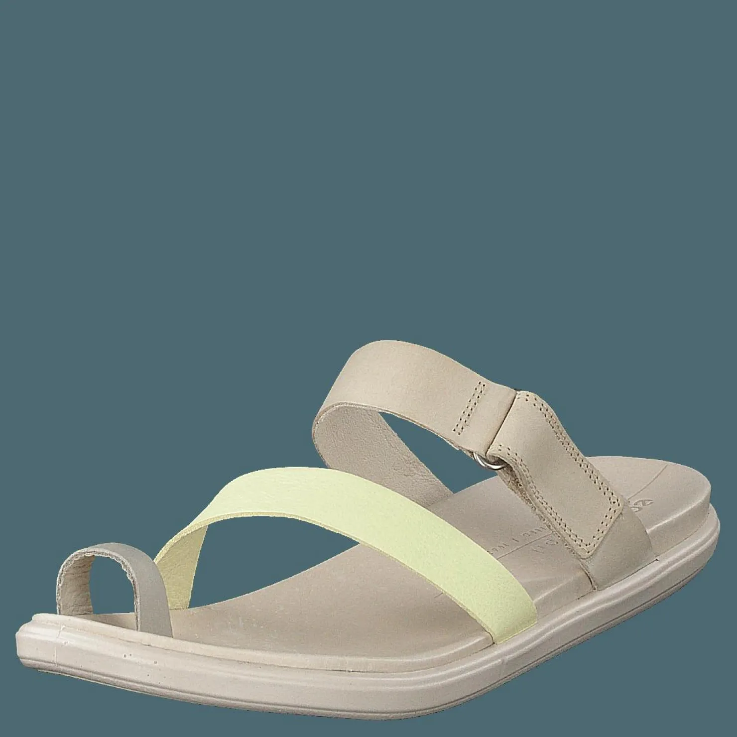 ECCO Simpil Sandal Gravel/sherbet/limestone Beige New