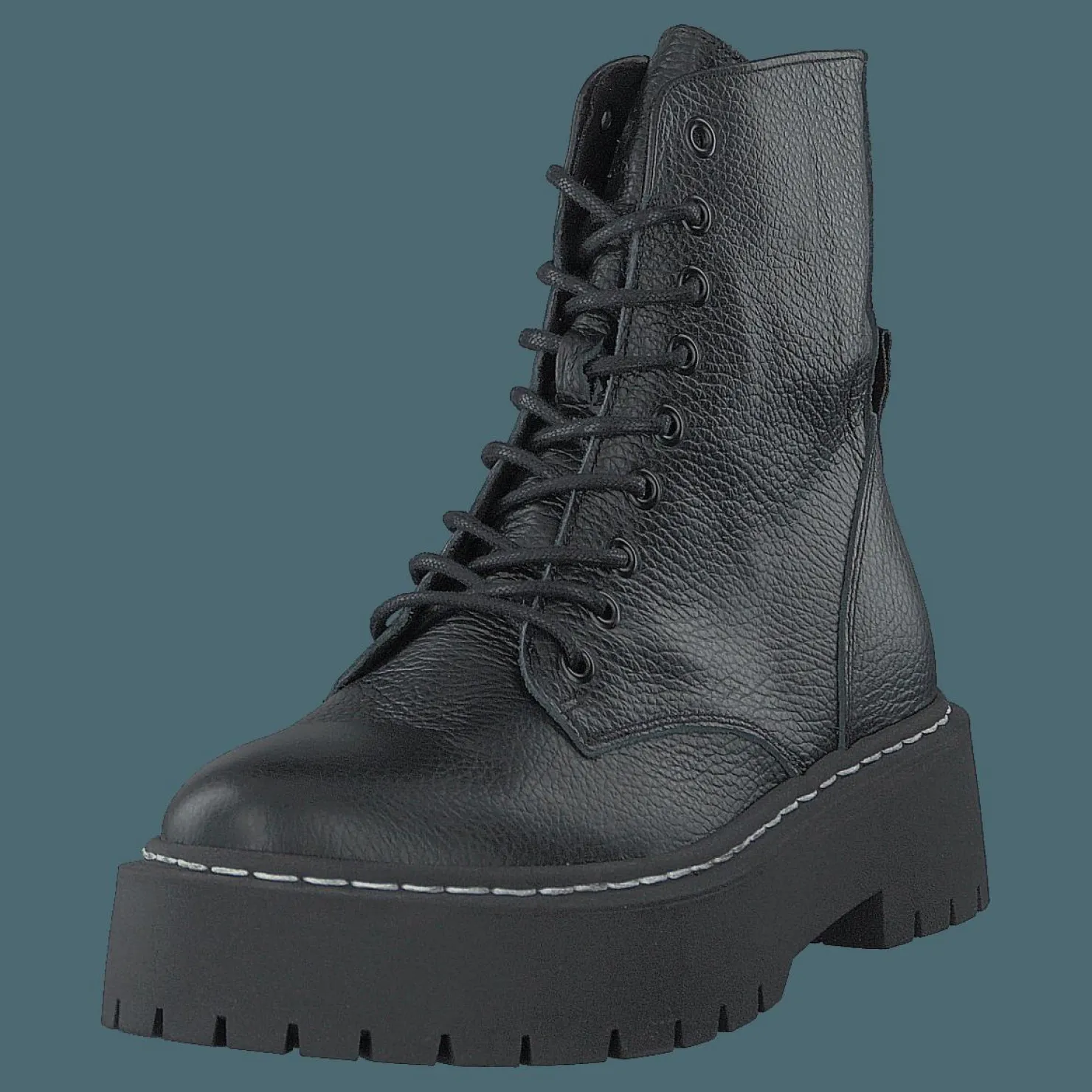 Steve Madden Skylar Black Leather Svart Outlet