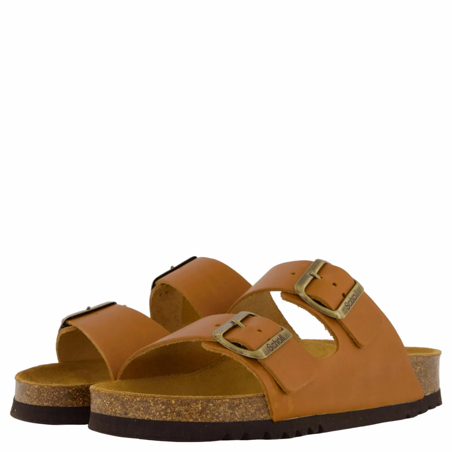 Scholl Iconic Sl Josephine Leather Cognac Cognac Brun