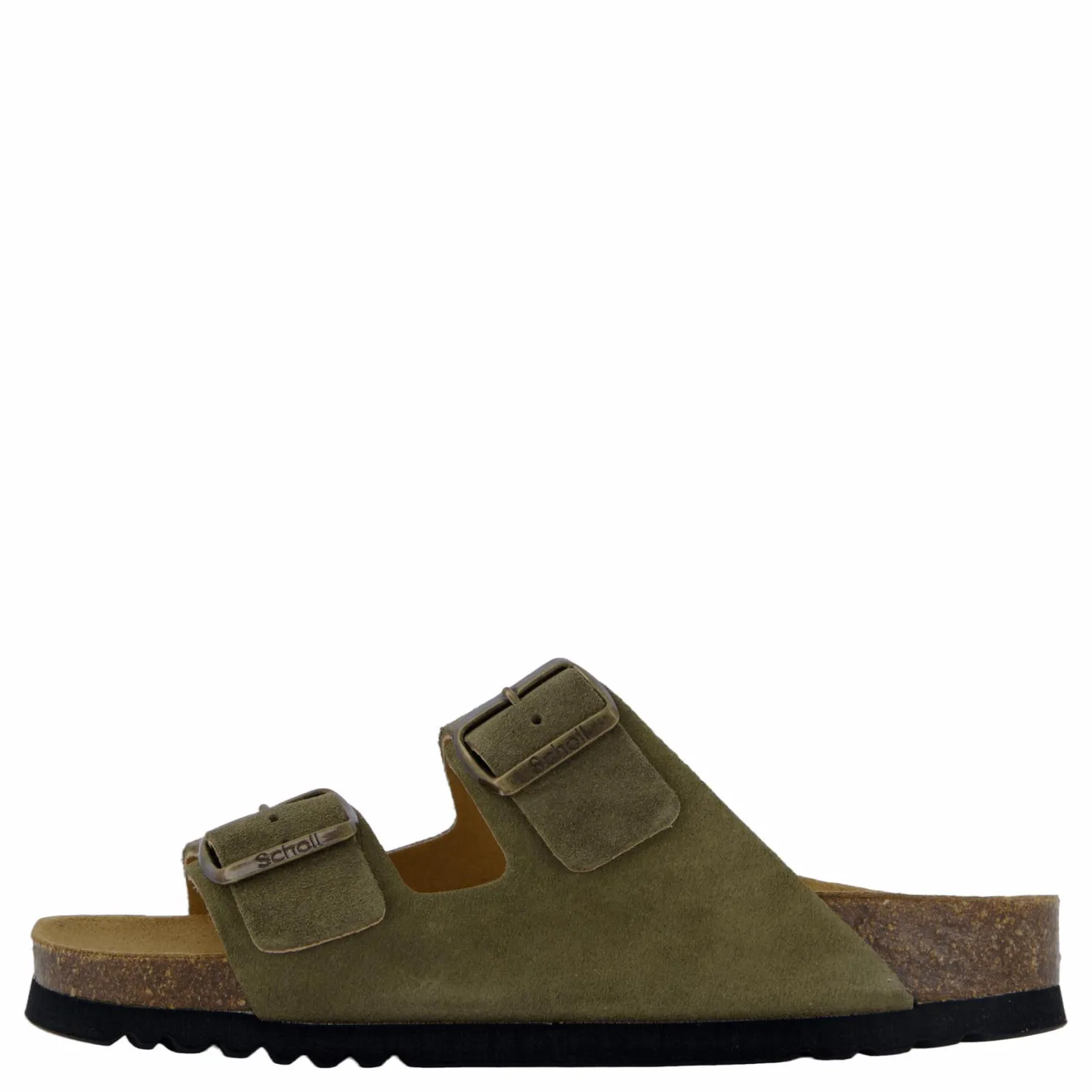 Scholl Iconic Sl Josephine Suede Khaki Brun Outlet