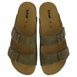 Scholl Iconic Sl Josephine Suede Khaki Brun Outlet