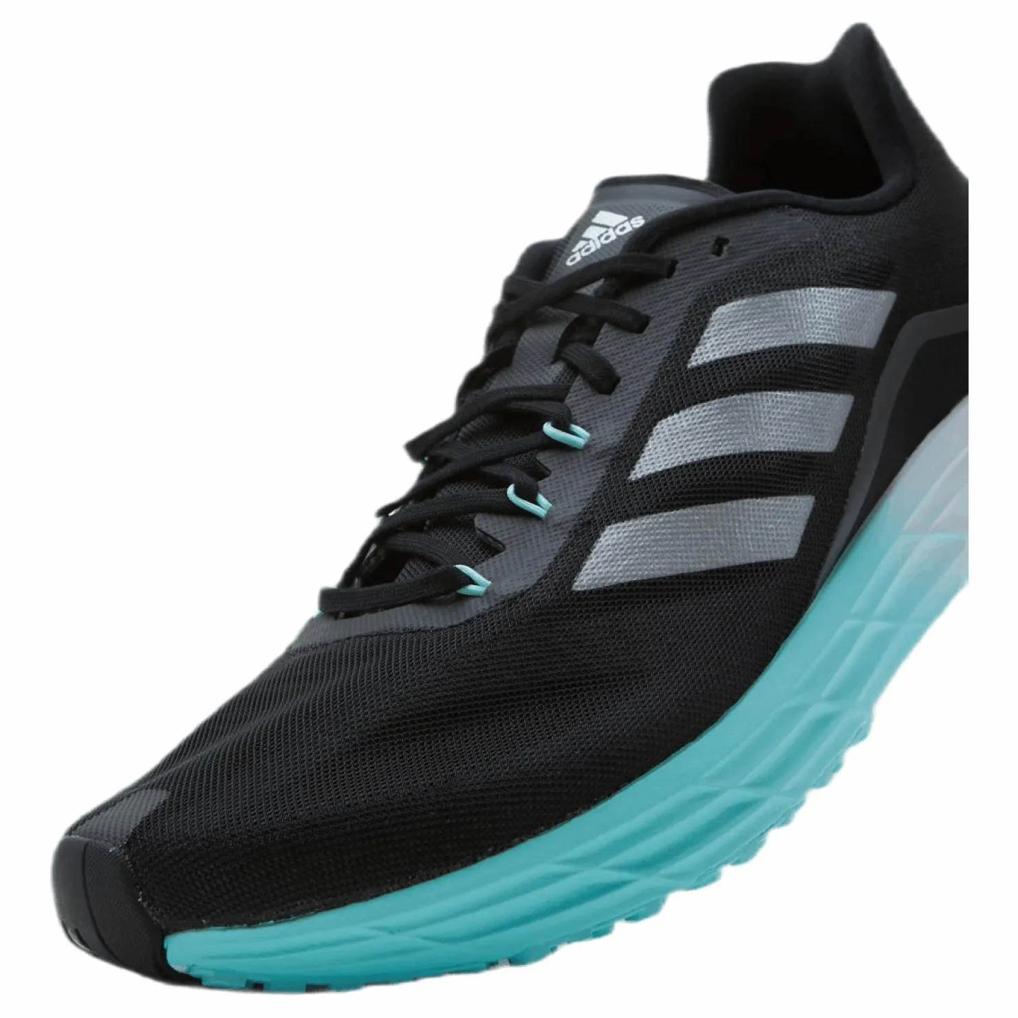 adidas SL20 Shoes Core Black / Silver Metallic / Clear Aqua Svart New