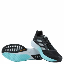 adidas SL20 Shoes Core Black / Silver Metallic / Clear Aqua Svart New