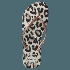 Havaianas Slim Animal Beige/rose/dark 9919 Brun och Beige Discount