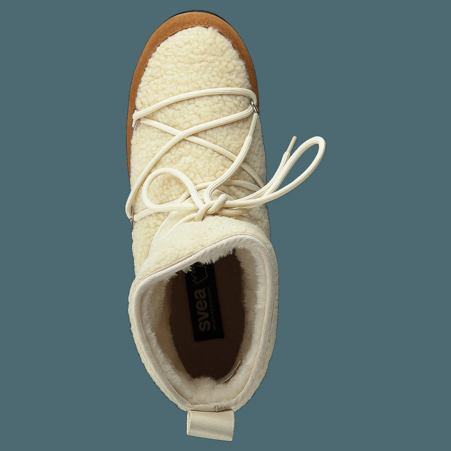 Svea Snowflake Pile Offwhite Brun och Vit Sale