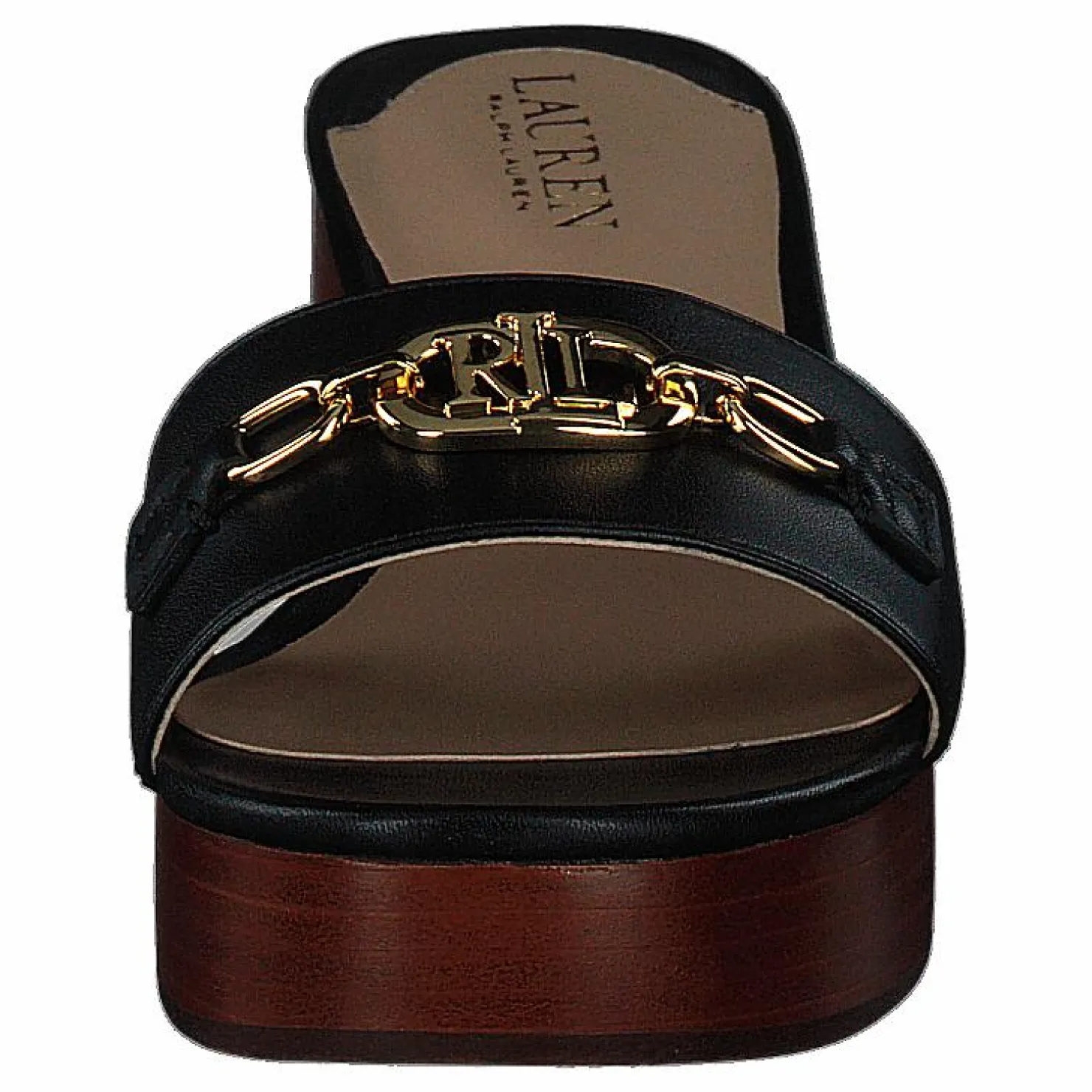 Lauren Ralph Lauren Soft Nappa-roxanne-sn-fsa Black Brun New