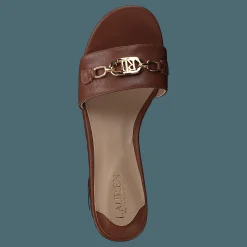 Lauren Ralph Lauren Soft Nappa-roxanne-sn-fsa Deep Saddle Tan Brun Hot