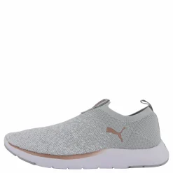 Puma Softride Remi Slip-on Knit Wn Ash Gray- White-rose Gold Grå Online
