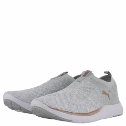 Puma Softride Remi Slip-on Knit Wn  Ash Gray- White-rose Gold Grå Online
