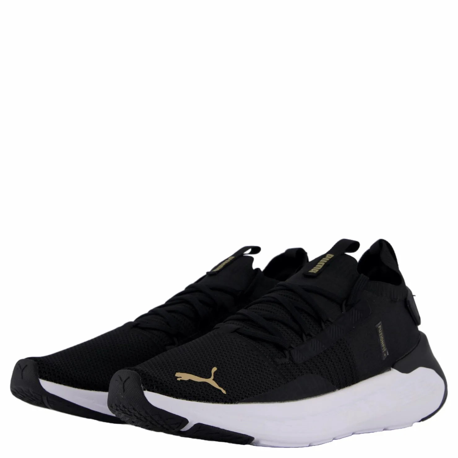 Puma Softride Symmetry Fuzion Wn S Black- Gold Svart Best