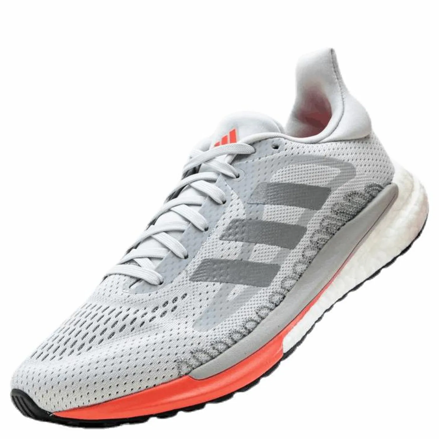 adidas SolarGlide 3 Shoes Dash Grey / Silver Metallic / Signal Pink / Coral Grå Outlet