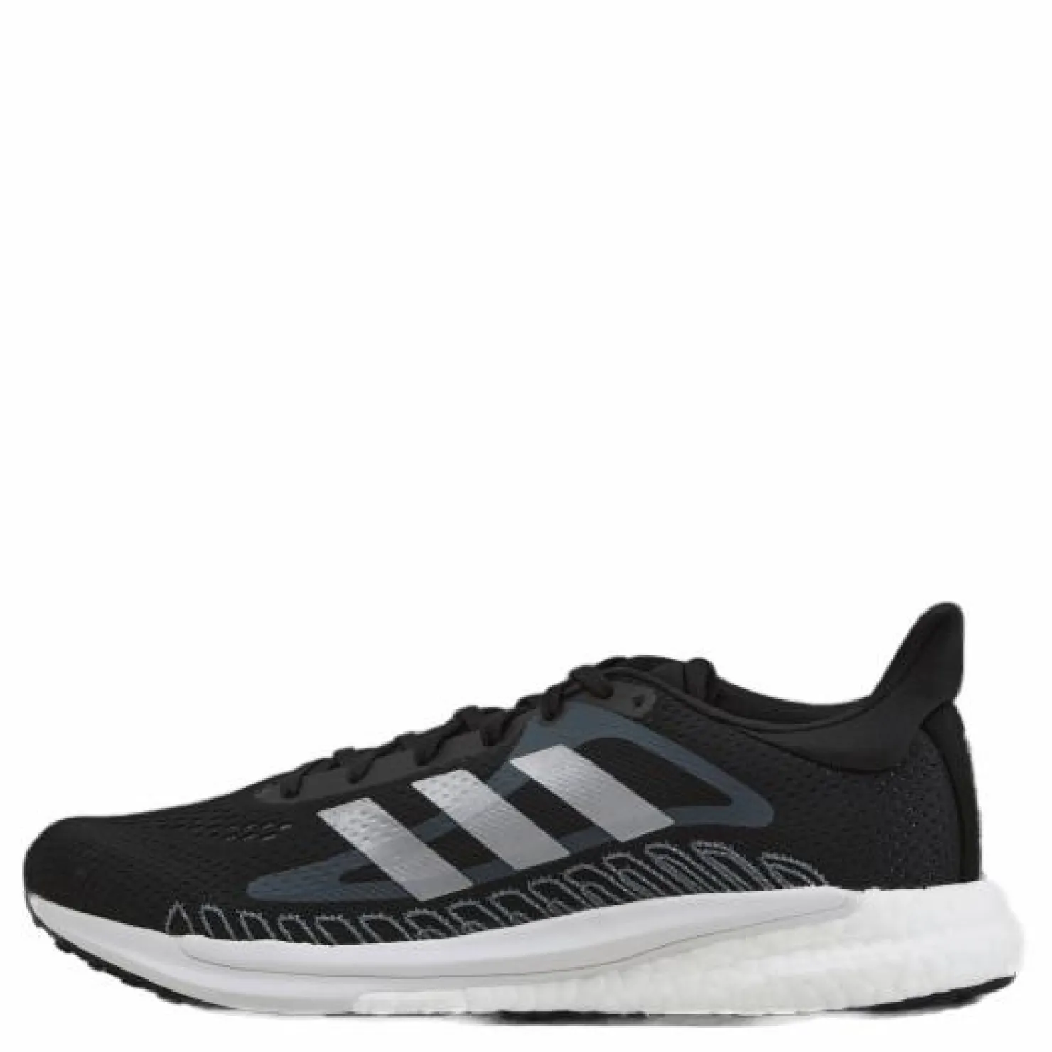adidas SolarGlide Shoes Core Black / Blue Oxide / Dash Grey Svart New