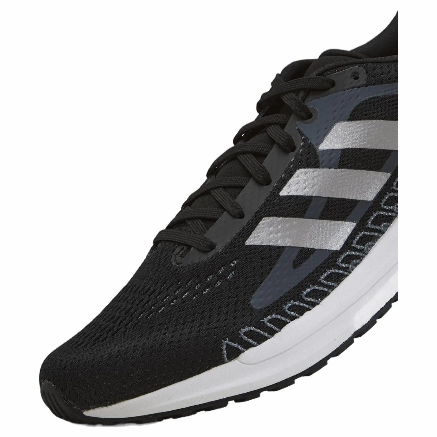 adidas SolarGlide Shoes Core Black / Blue Oxide / Dash Grey Svart New