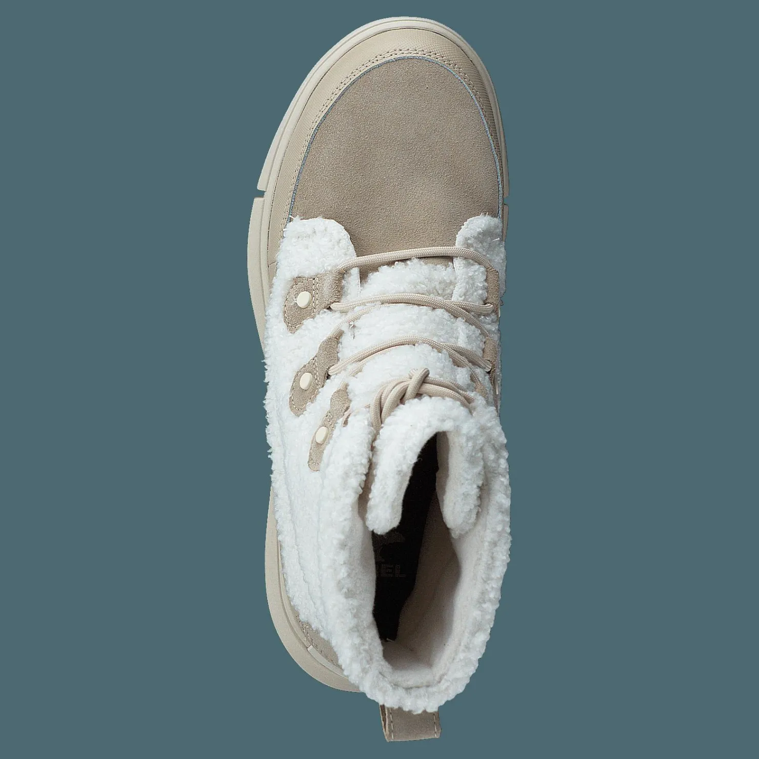 Sorel Explorer Ii Joan Cozy Ancient Fossil, Sea Salt Beige och Grå Online