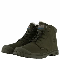 Palladium Sp20 Cuff Lth Wp Wl Olive Night Svart Best