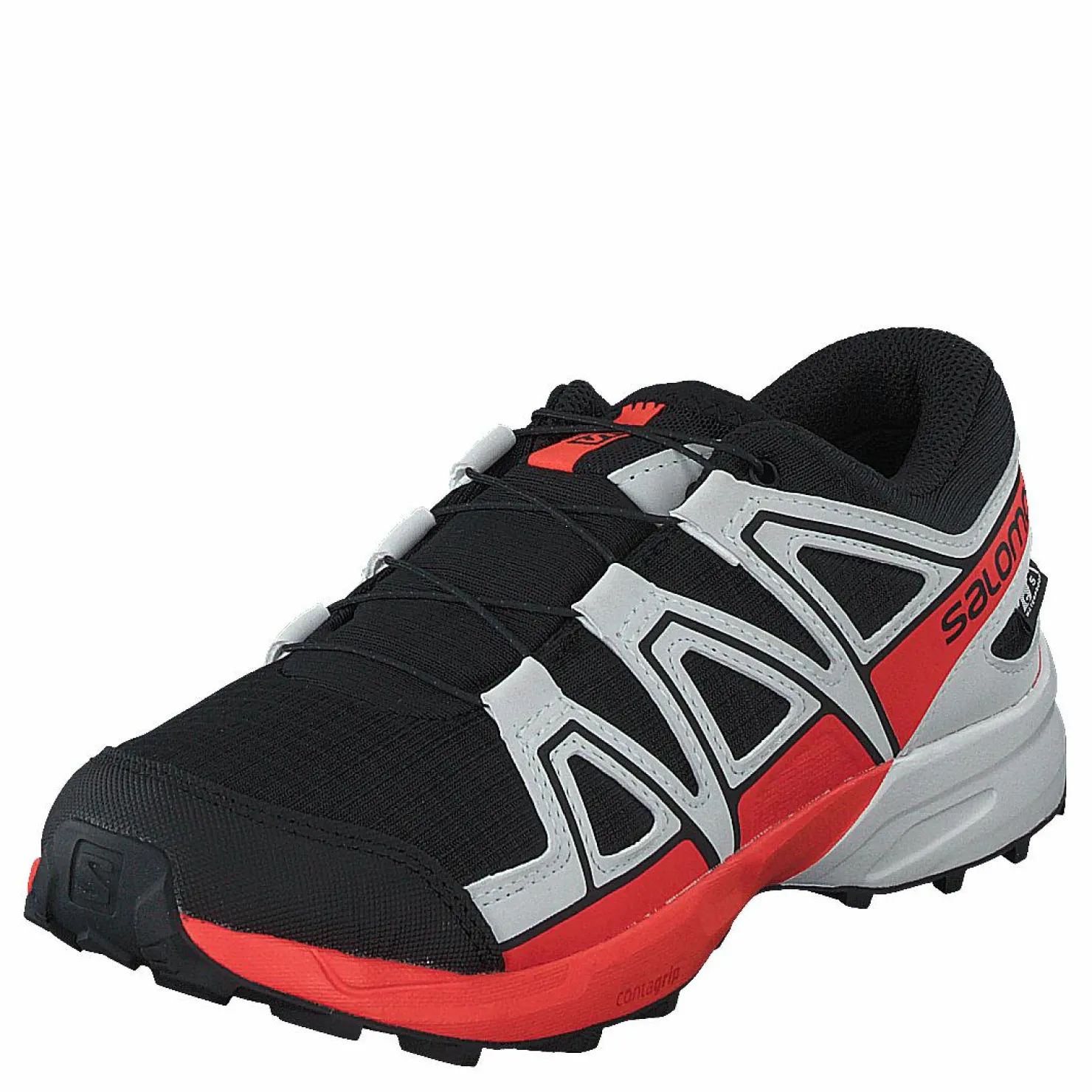 Salomon Speedcross Cswp J Black/lunar Rock/cherry To Svart Online