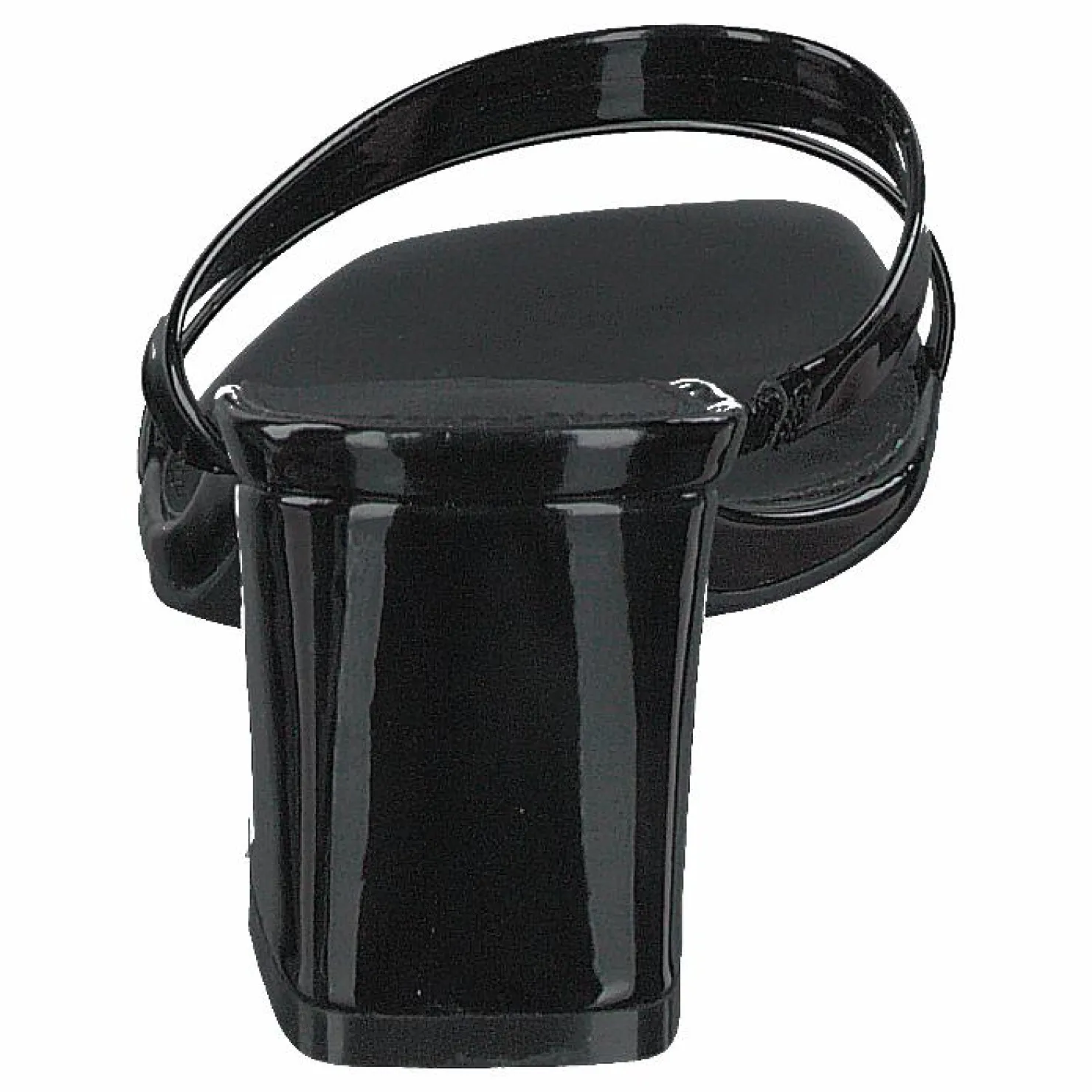 NA-KD Squared Two Strap Sandals Black Svart Outlet