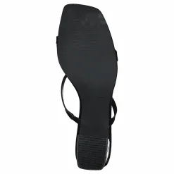 NA-KD Squared Two Strap Sandals Black Svart Outlet
