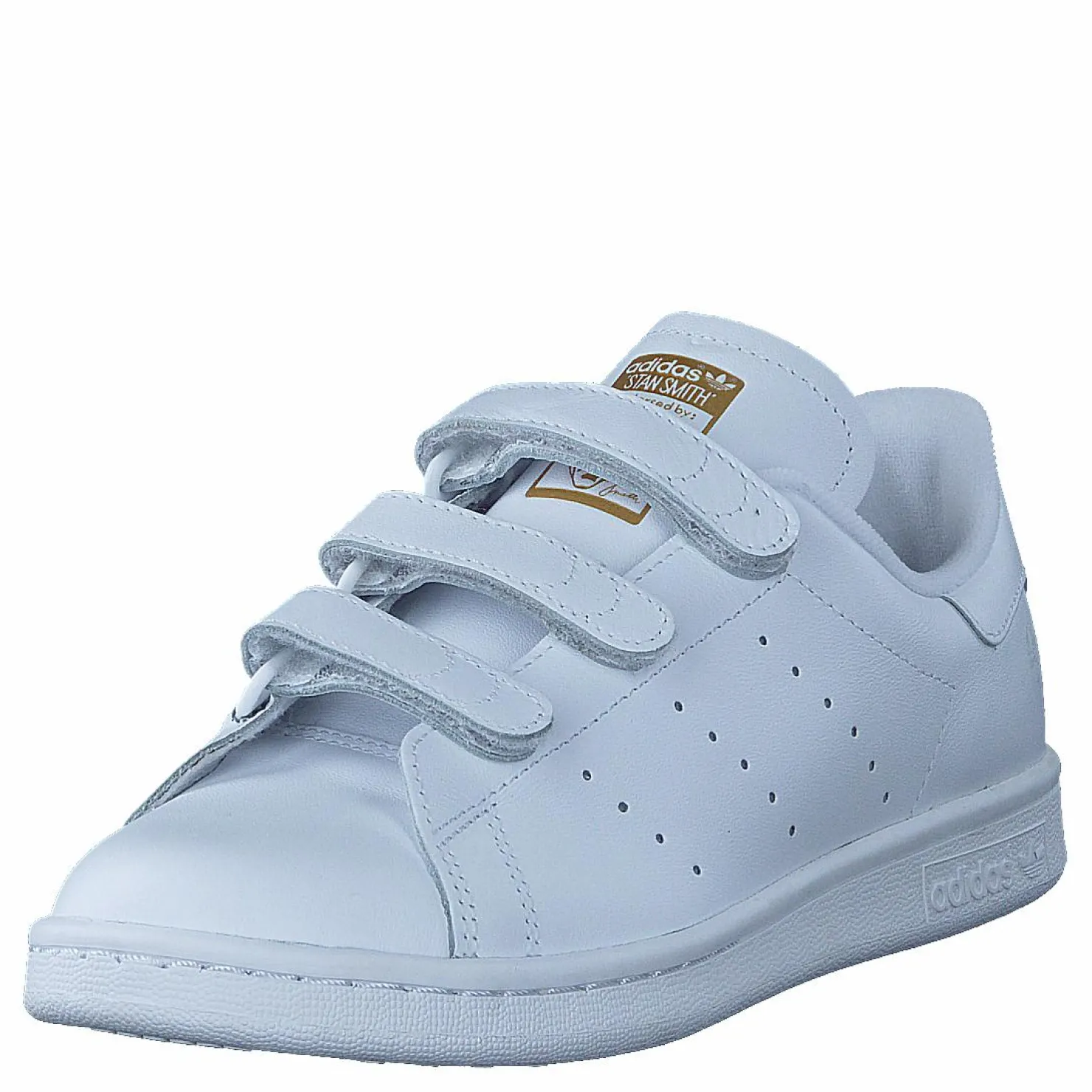 adidas Originals Stan Smith Cf Ftwr White/Ftwr White/Gold Met Guld och Vit Clearance
