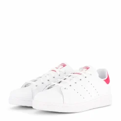 adidas Originals Stan Smith J Ftwr White/Bold Pink Vit Outlet