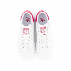 adidas Originals Stan Smith J Ftwr White/Bold Pink Vit Outlet