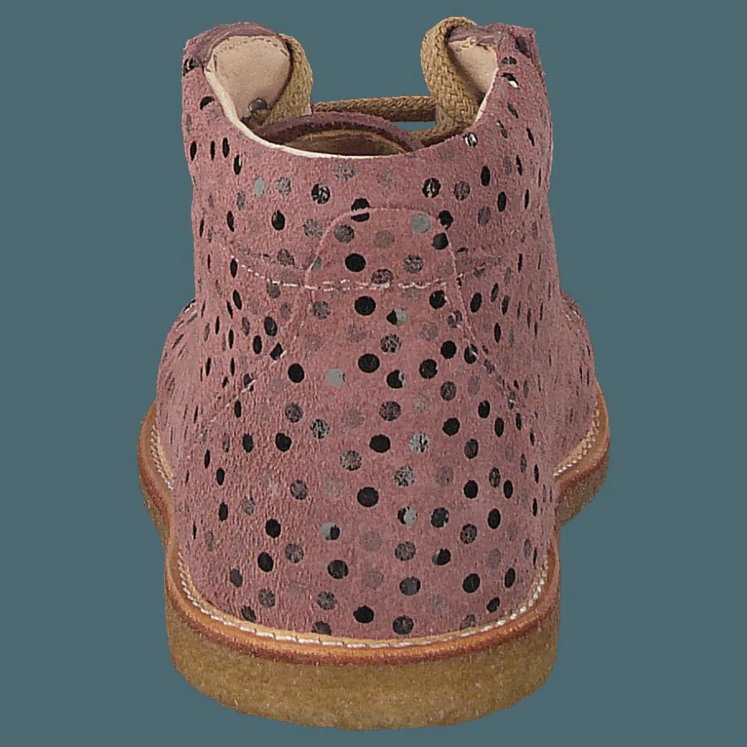 Angulus Starter Boot With Laces Rose Dot Brun och Rosa Hot