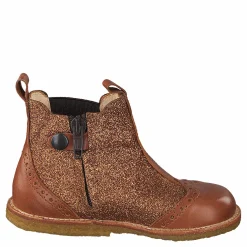 Angulus Starter Chelsea Boot With Elas Cognac/rust Gl./brown Brun Clearance