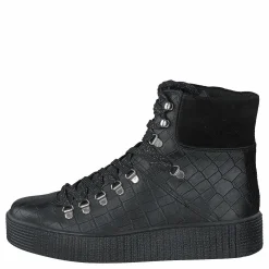 Shoe The Bear Stb-agda Croco Black Svart Clearance