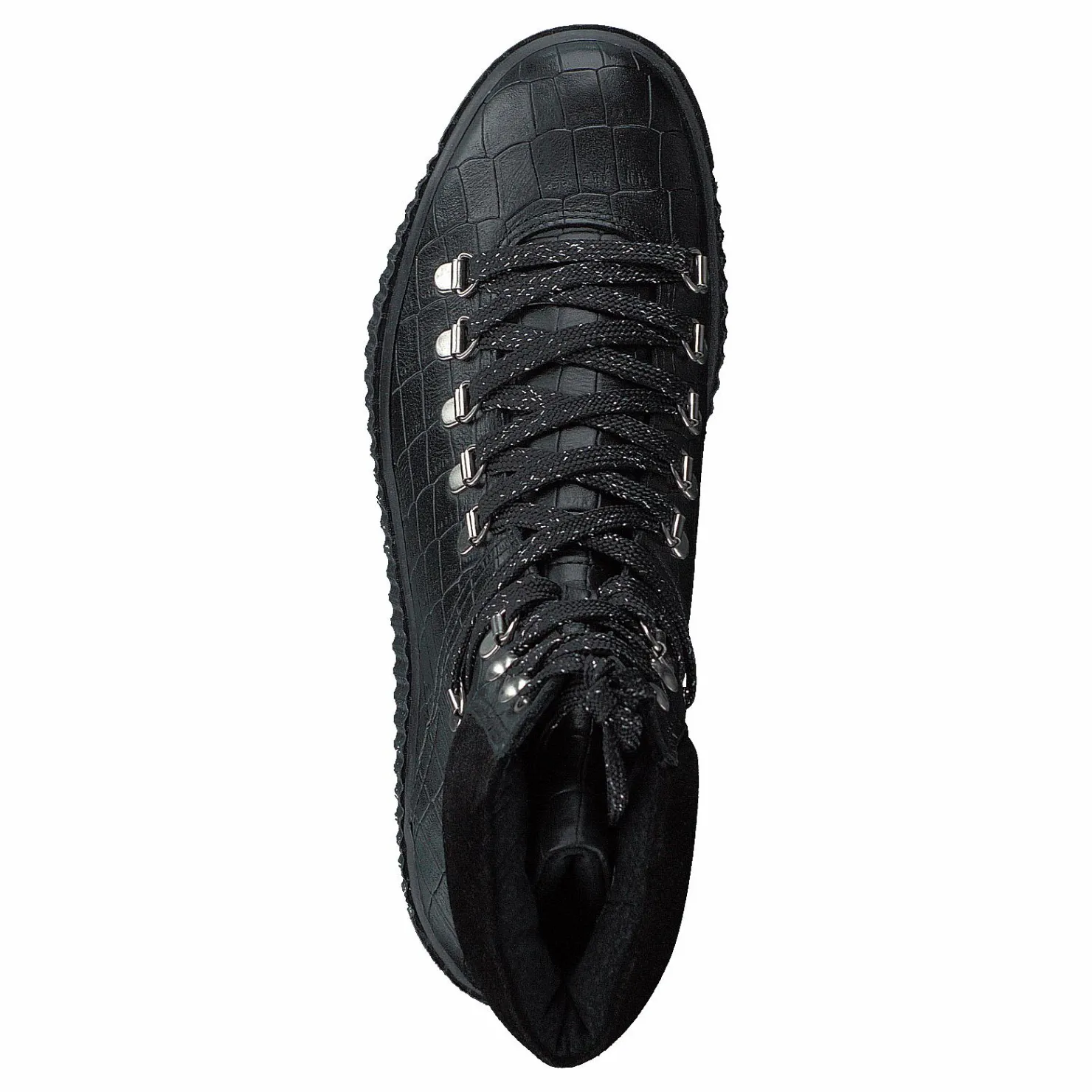 Shoe The Bear Stb-agda Croco Black Svart Clearance