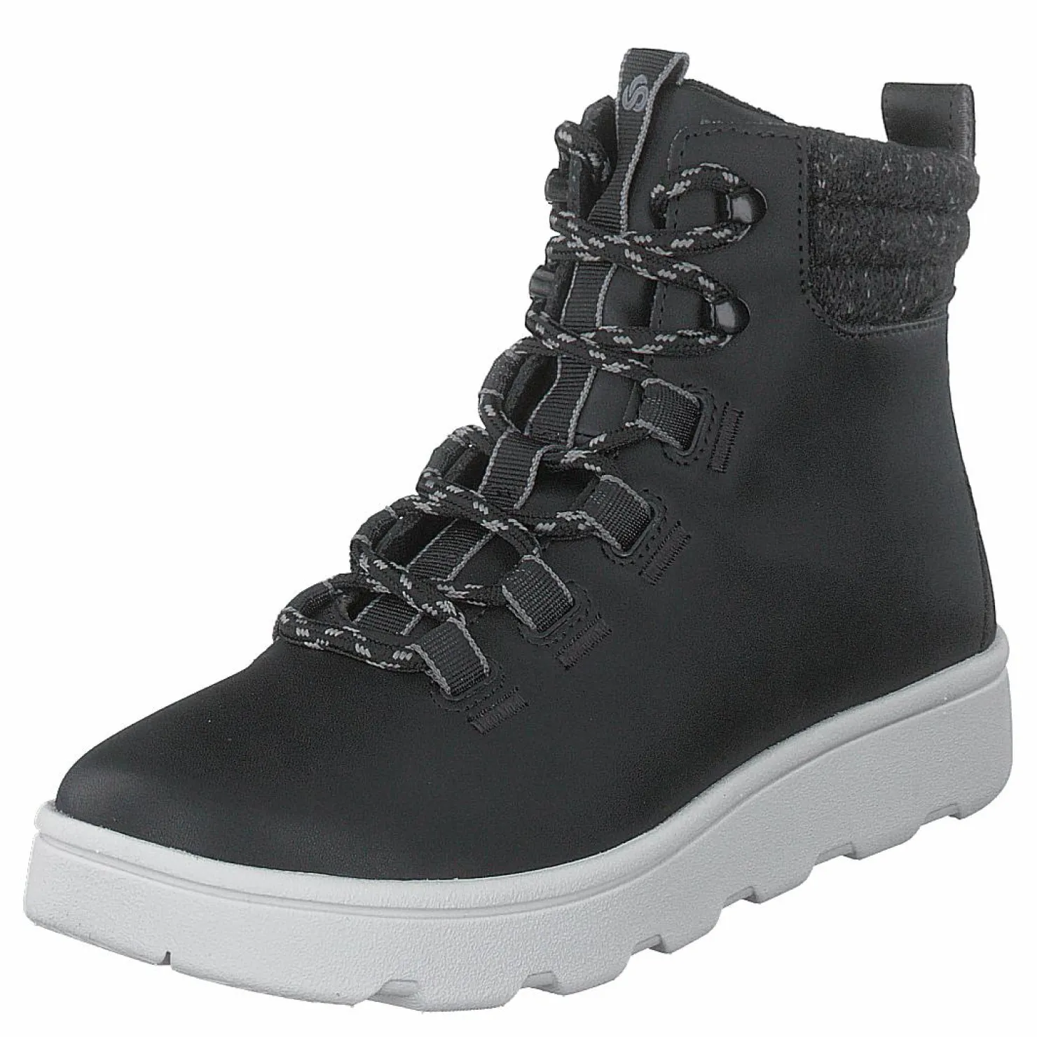 Clarks Step Explorhi. Black Svart New