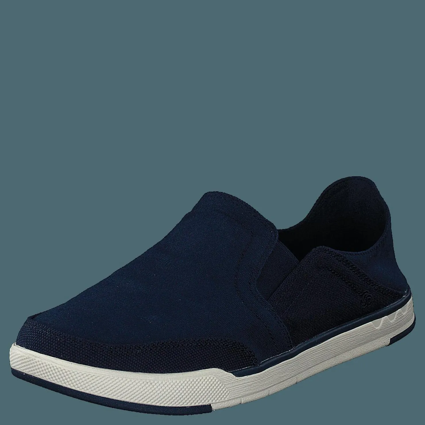 Clarks Step Isle Row Navy Canvas Blå Discount