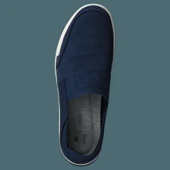 Clarks Step Isle Row Navy Canvas Blå Discount