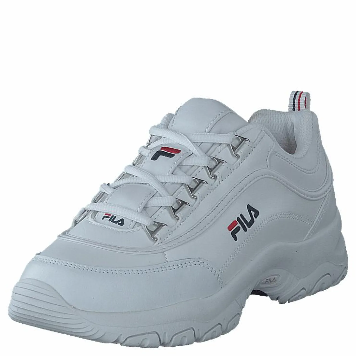 Fila Strada Low Teens White Blå Sale