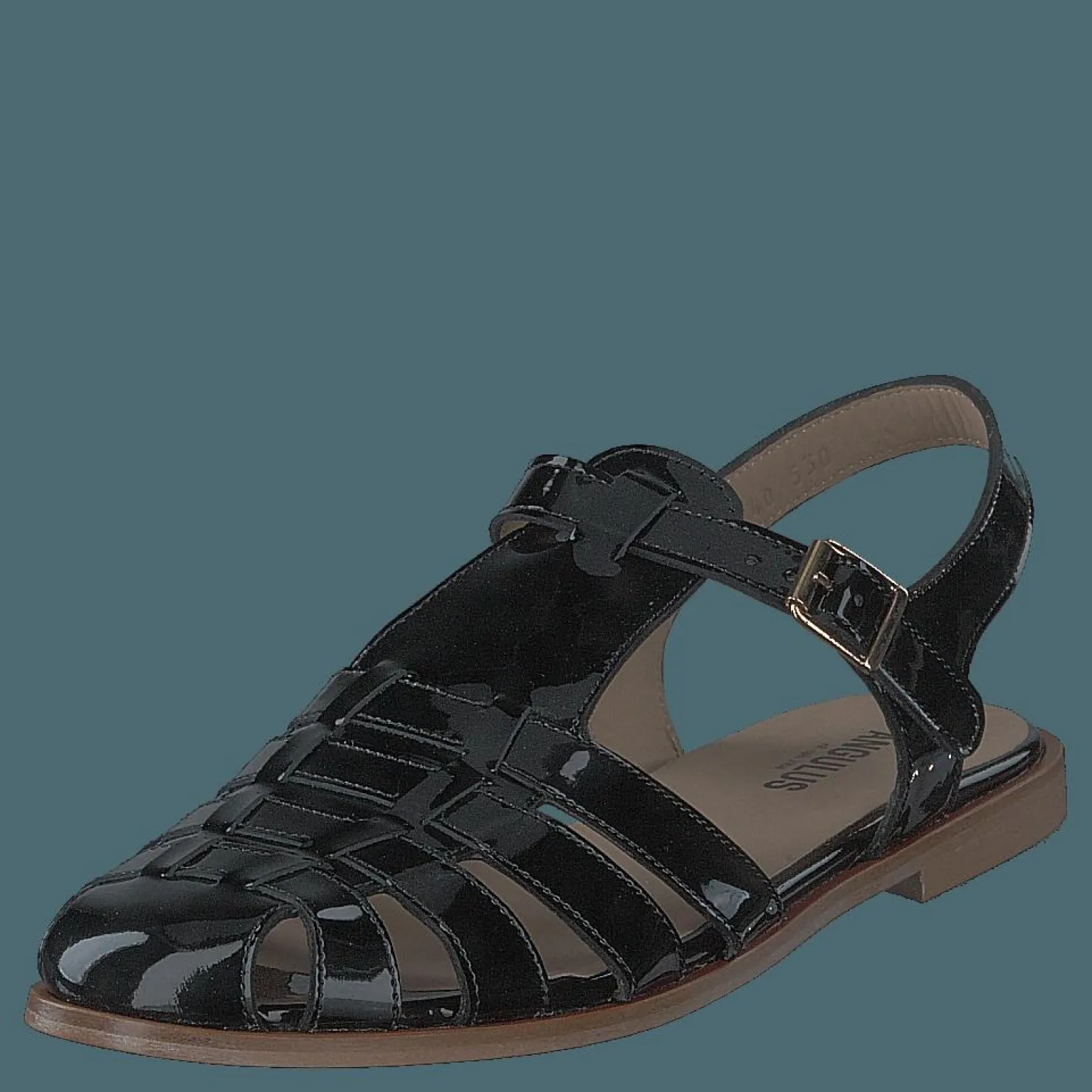 Angulus Strap Sandal With Buckle Black Svart och Guld Clearance