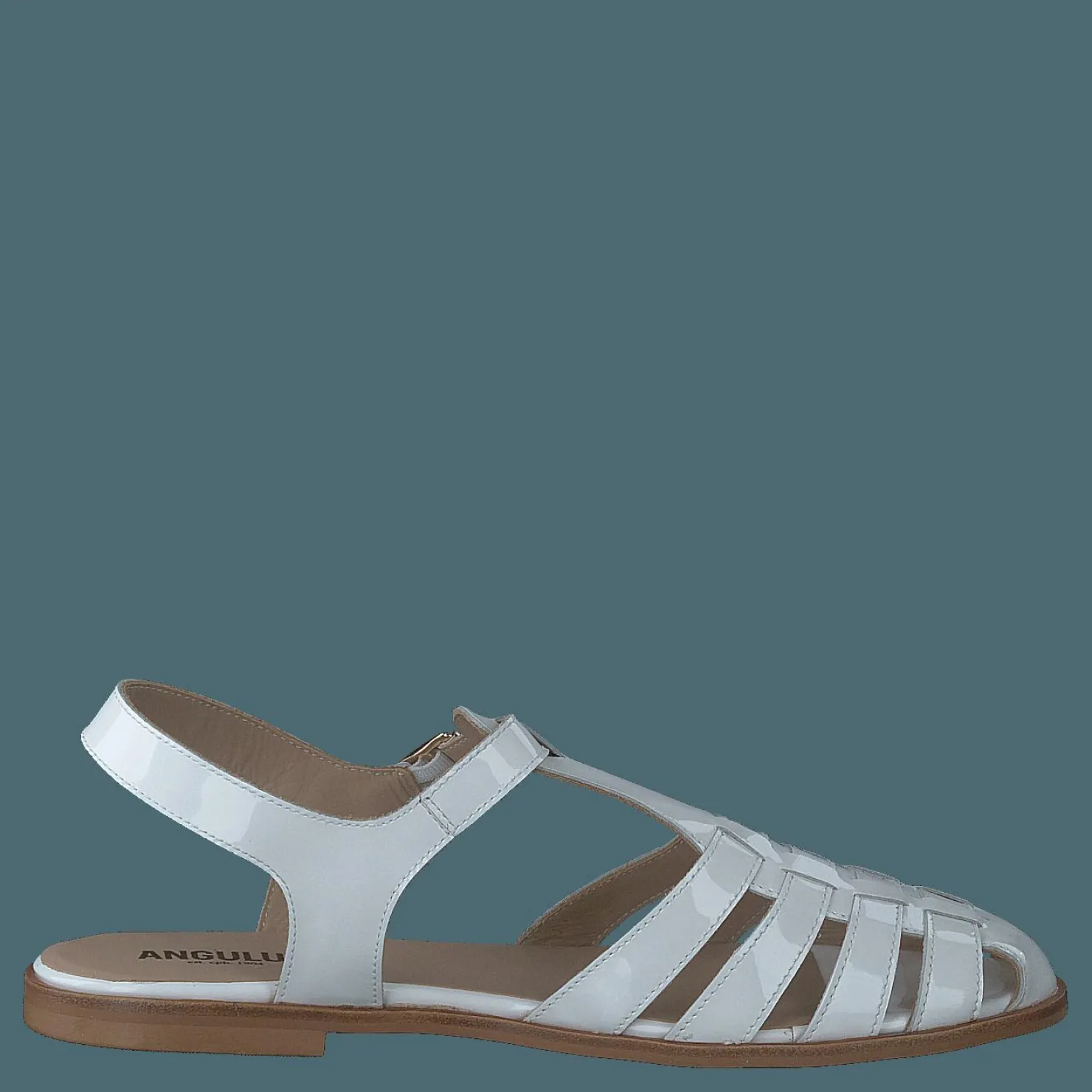 Angulus Strap Sandal With Buckle White Vit och Guld Online