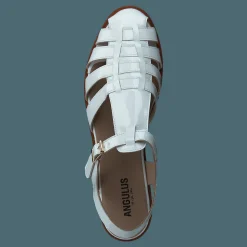 Angulus Strap Sandal With Buckle White Vit och Guld Online