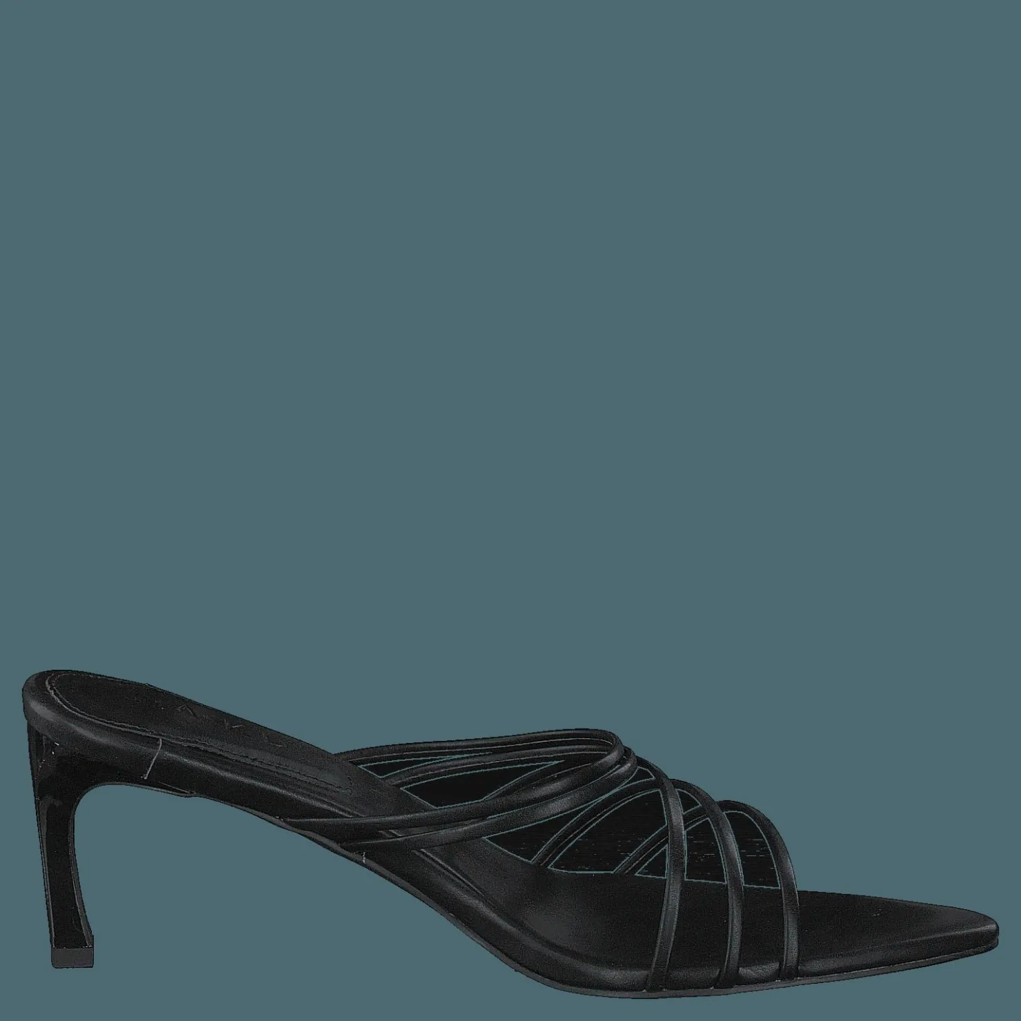 NA-KD Strappy Pointy Sandals Black Svart Clearance