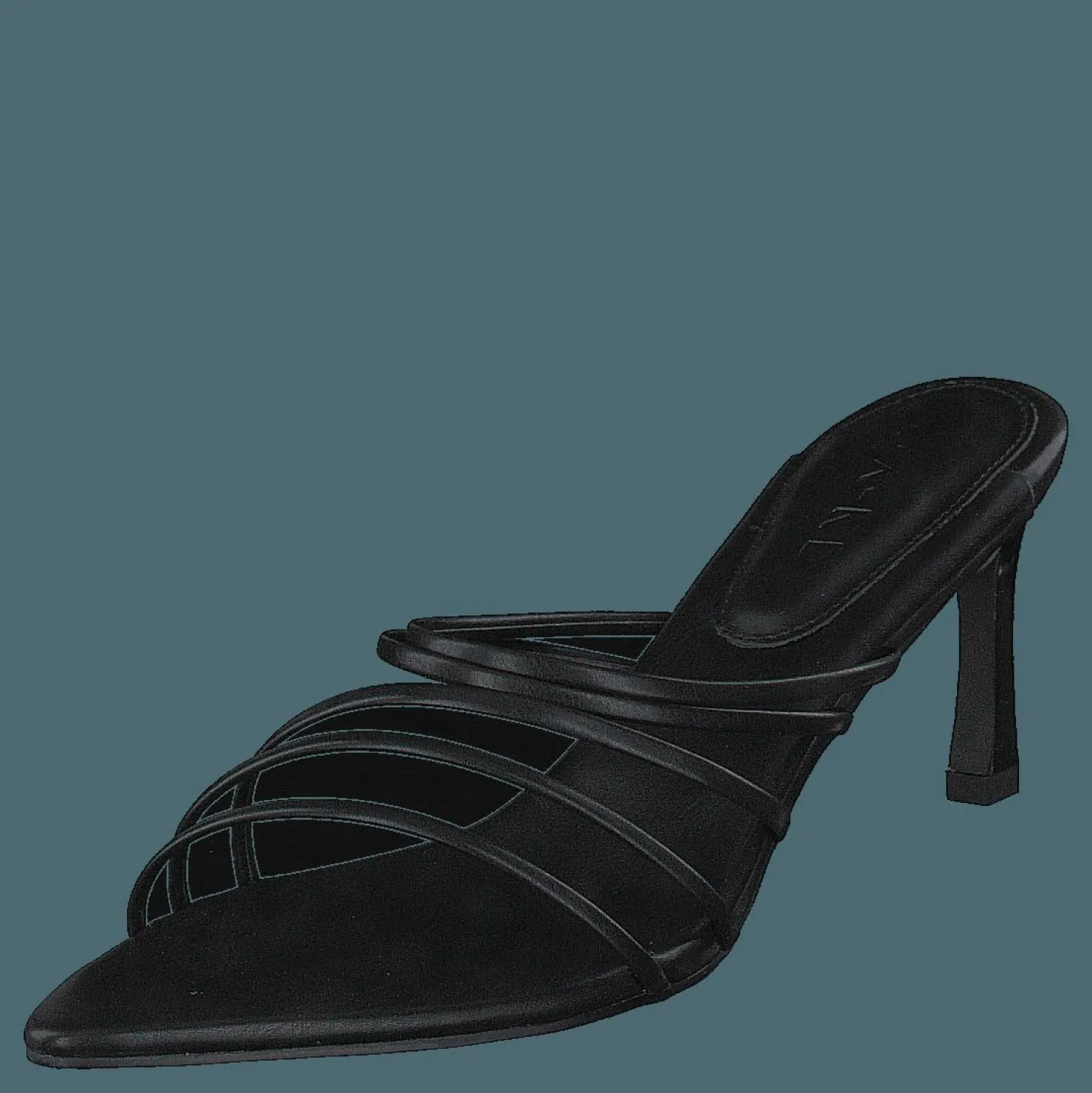 NA-KD Strappy Pointy Sandals Black Svart Clearance