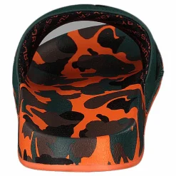 Superdry Aop Beach Slide Khaki/black/orange Svart Sale