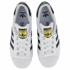 adidas Originals Superstar Jr White/Black Vit New