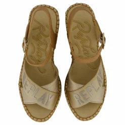 Replay Susan Cross Espadrille Platin Beige Clearance