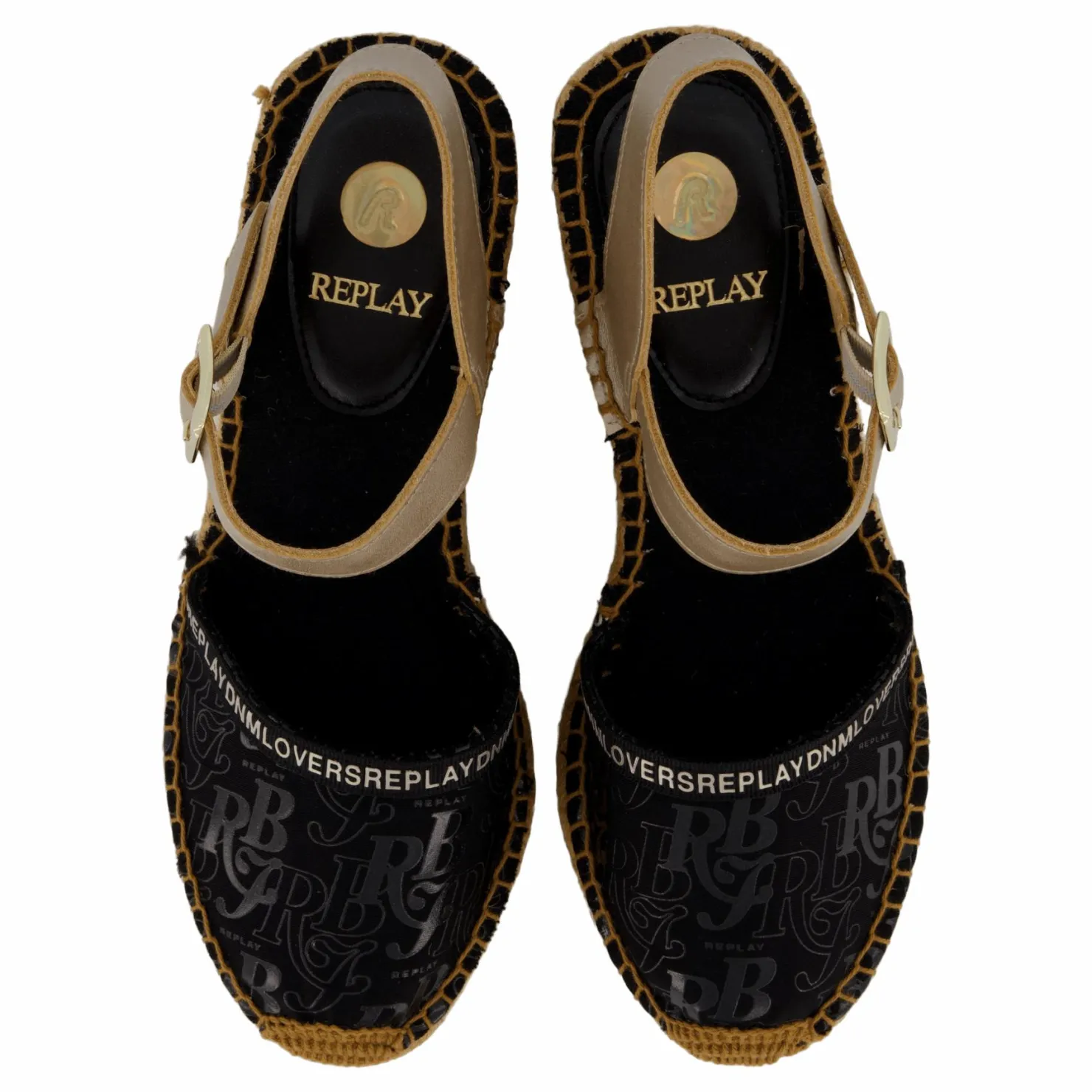 Replay Susan Rbj 3 Espadrille Black Beige Online