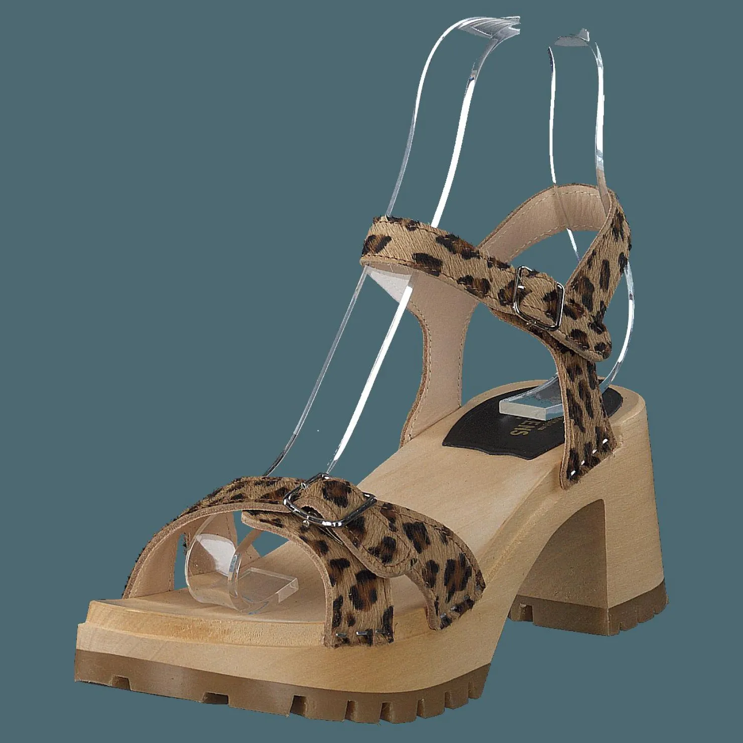 Swedish Hasbeens Swedish Sandal Leopard Brun och Beige Hot
