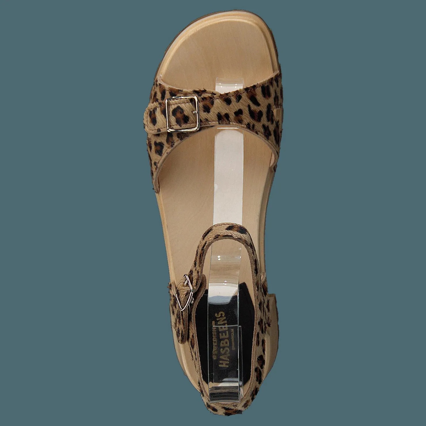 Swedish Hasbeens Swedish Sandal Leopard Brun och Beige Hot