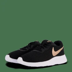 Nike Tanjun Women's Shoes BLACK/MTLC RED BRONZE-BARELY VOLT-WHITE Svart Sale