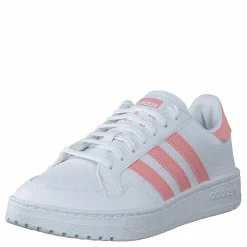 adidas Originals Team Court J Ftwr White/glory Pink/core Bla Vit Outlet