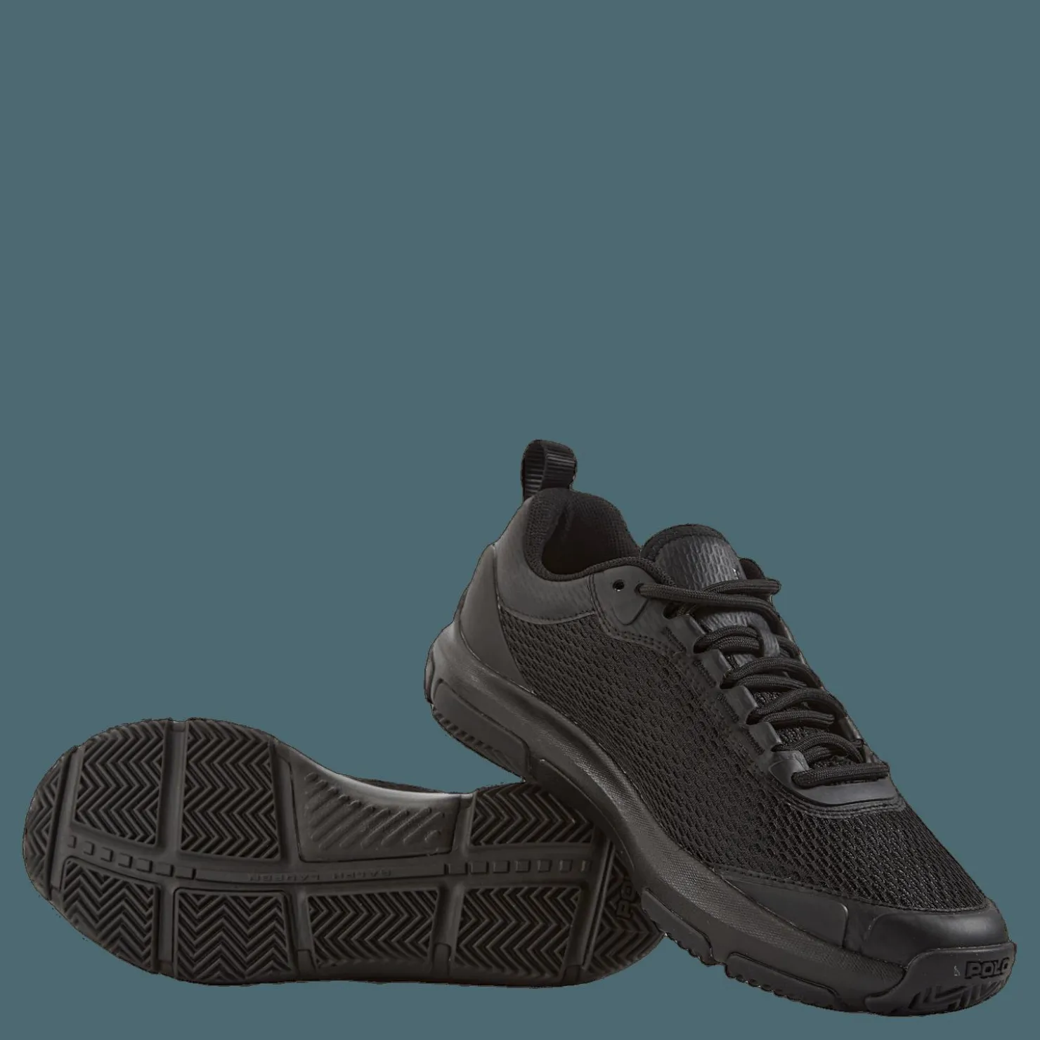 Polo Ralph Lauren Tech Racer Sneaker Black/Black Svart Hot